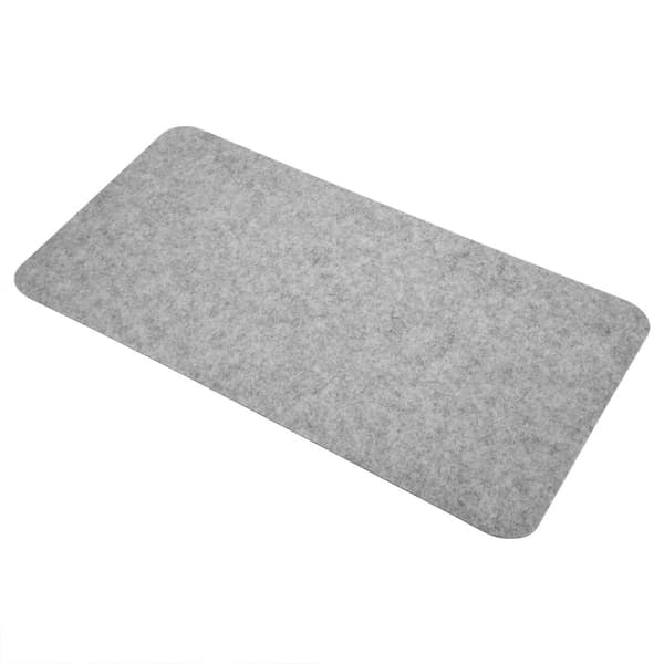 Antistatisk Lysegrå Polyester Skrivebordsmusemåtte - 68x33cm, Perfekt til Kontorbord, Laptopmåtte, Computer PC-måtter