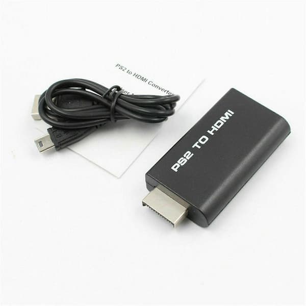 PS2 - HDMI-videoadapteri 3,5 mm:n äänilähdöllä HDTV-näyttöön