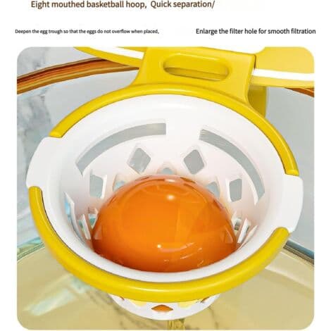 Äggvite Separator Basketbollram Äggseparator Rolig Köksgadget Manuell