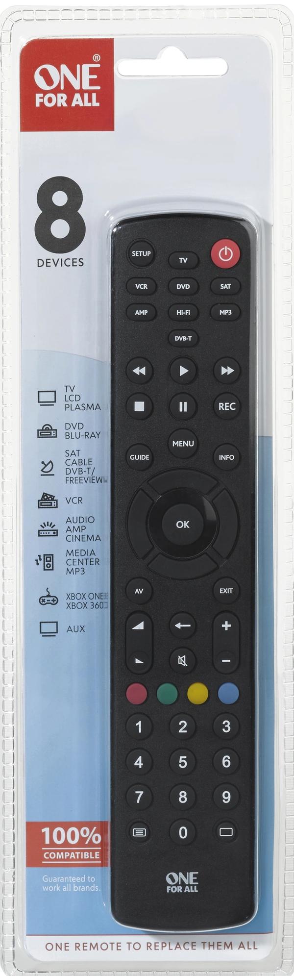 URC 1280 Universalfjärrkontroll - Contour 8