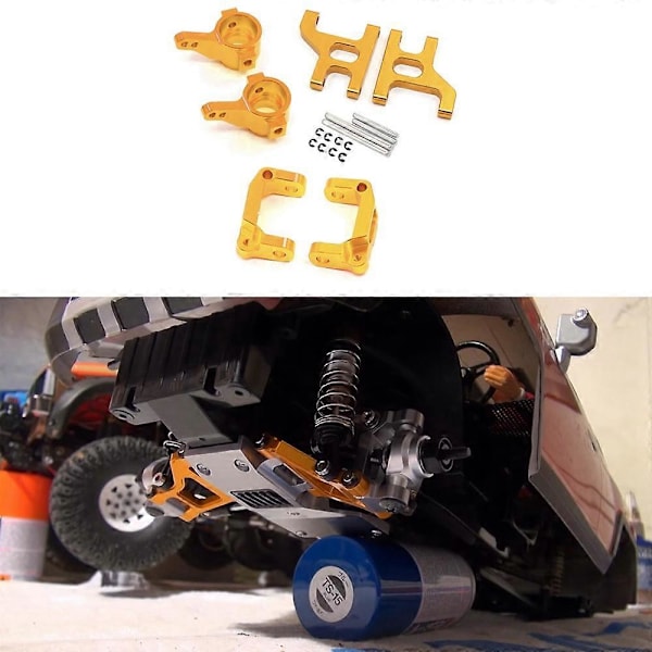 Metal Front Steering Cup C Hub Affjedringsarmsæt til 1/10 RC Crawler Bil CC01 CC-01 Opgraderingsdele
