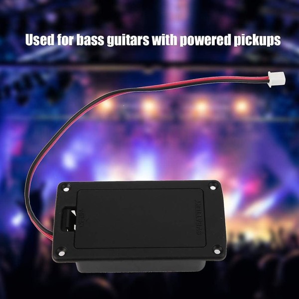 Gitarrbatteri-lock, Hållbart Gitarrbatterifack, för Basgitarr