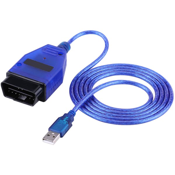 Bil OBD2 USB-kabelscanner analyseværktøj til KKL 409.1 Blå