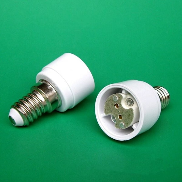 Sæt med 4 E14 til G4 MR16 GU5.3 GU4 base adapter til LED eller halogenlampe