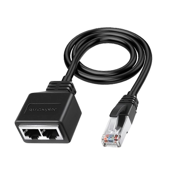 RJ45 Gigabit Netværks Splitter 1 til 2 Veje 100m Transmission To Enheder Adgang Ethernet Splitter Kobler Kontakt Modulært Stik til Kontor
