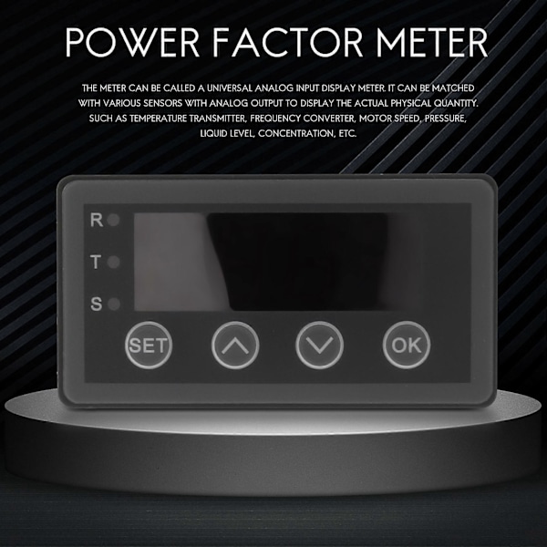 Digital Display Meter 0-10V 0-20MA 2-10V 4-20MA Analog Ingång Display Tabell Digital Display Huvud wit