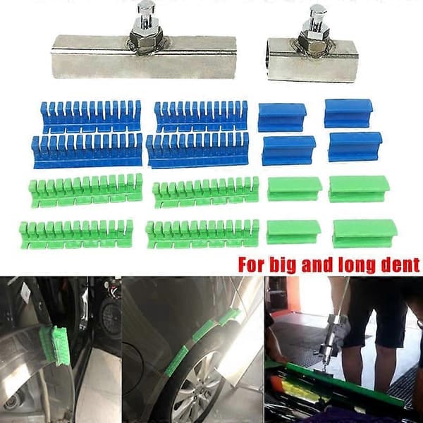 18X Paintless Dent Removal Puller Tabs Tænder Kit med Limstifter til Stor Bule Reparation af Bil Karosseri H