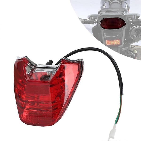 Baklys for motorsykkel Hawk 250, bremselys for Hawk 250 tilbehør
