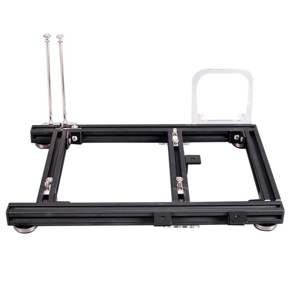 Aluminiumslegering ITX PC-kabinet Chassis til DIY-køling (Sort S)