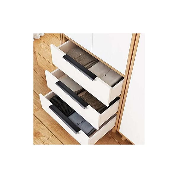 Sæt med 10 sorte møbelgreb – Holdbart aluminium – 128 mm center-til-center afstand – 150 mm længde – Elegant mat finish