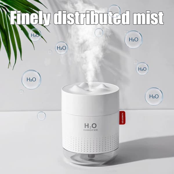 INF Ultralyd luftfukter 500 ml med LED-belysning