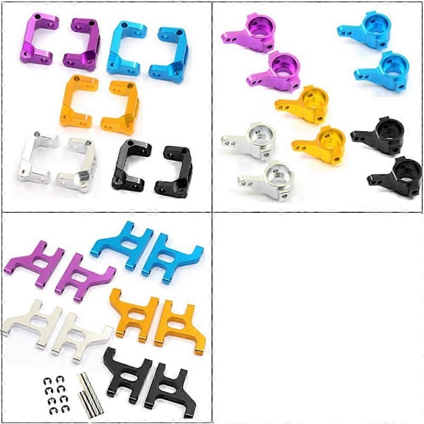 Metal Front Steering Cup C Hub Affjedringsarmsæt til 1/10 RC Crawler Bil CC01 CC-01 Opgraderingsdele