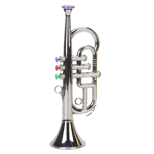 Børne Trompet Horn, Børne Trompet Guldbelagt ABS Børn For-Skole Musik Legetøj Gave Blæseinstrument Guld Trompet