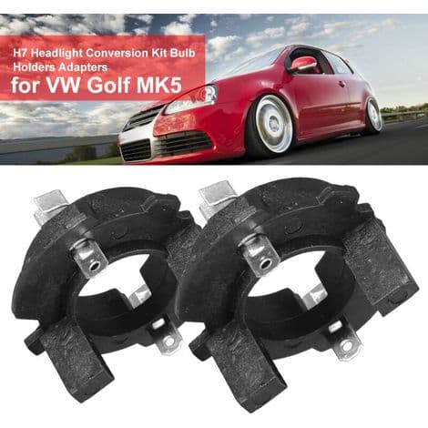 Par adaptere for H7 LED-hovedlyskonverteringssett for Golf MK5