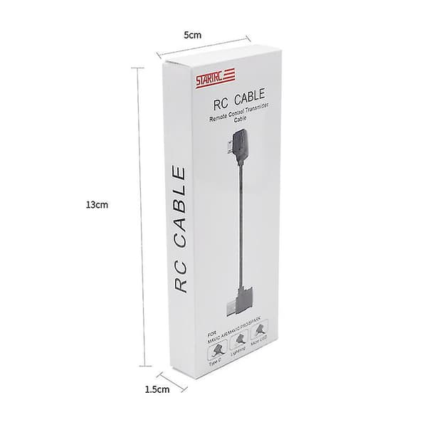 Startrc 10cm Lynkabel for Micro USB til Lightning for DJI Mavic Mini / Air, Shark Fjernkontroll