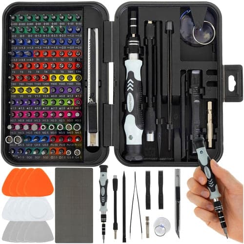 Precision Tool Set 133 Pieces CRV Bits for Electronics, Watches, Glasses