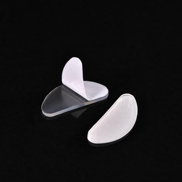 Næsepuder til briller silikone transparent 10 par (19 mm)