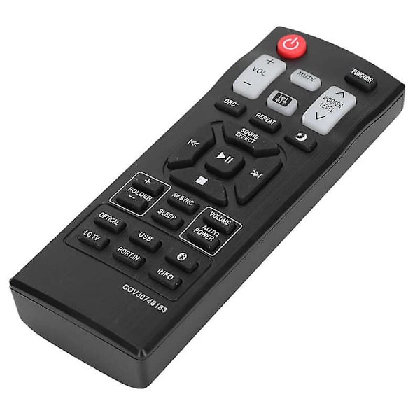 Cov30748163 fjernbetjening abs sort soundbar fjernbetjening udskiftning til lg soundbar til las355b/lac450b/las350b