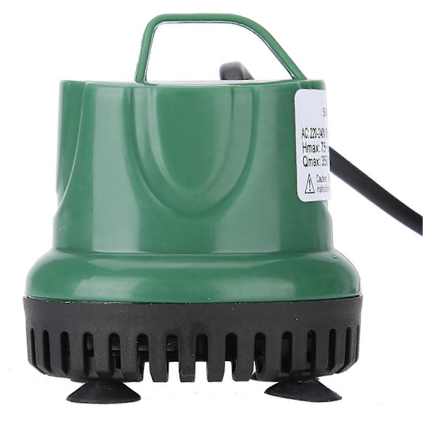 Ultralyd Stille Neddykbar Vannpumpe for Akvariumfisketank med Håndtak EU-Plugg 220-240V
