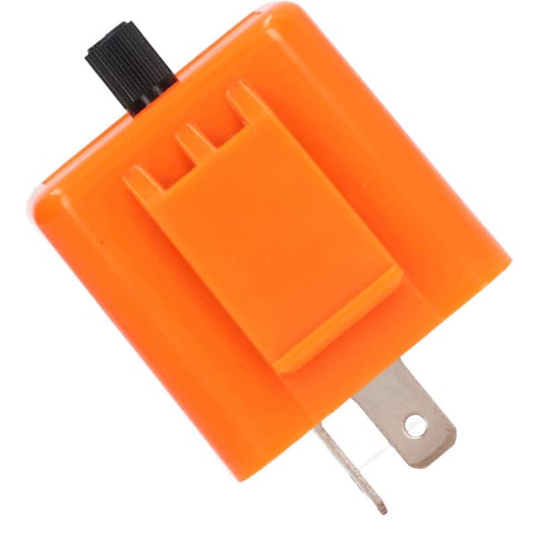 12V LED blinkrelä, 2-stift, normalt öppet, justerbar frekvens för bilar