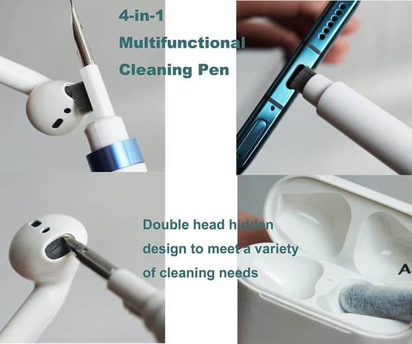 4-in-1 Cleaning Brush for Headphones & Charging Case