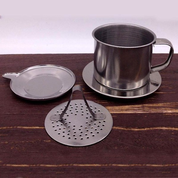 50/100ml Vietnamesisk Stil Rostfritt Stål Kaffedroppfilter Maker Pot Infuse Cup