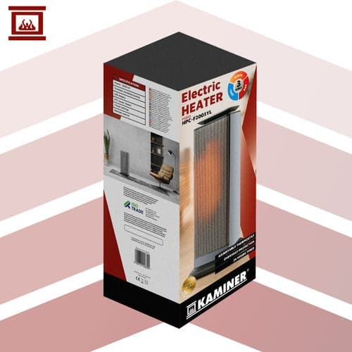 Ceramic Electric Heater 2000W with Remote Control LED Display Black