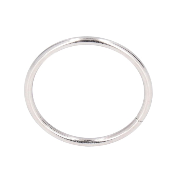 50 stk. Metalringe Jernmateriale Holdbart Robust Multifunktionelt Glansfuldt Lys Farve Metal O-ringe Til
