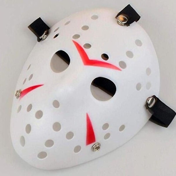 Halloween Maskeradesmaske Jason Vs Fredag Den 13. Cosplay Kostume Mælkehvid