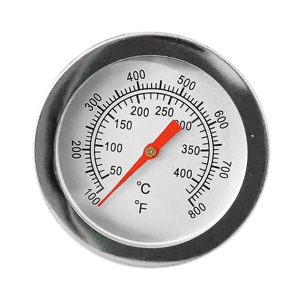 400 Barbecue BBQ Rök Grill Termometer Temperaturmätare Rostfritt Stål