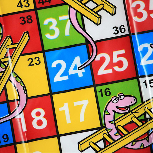 Snakes And Ladders Fällbart Brädspel Set, Familjespel Leksaker För Barn
