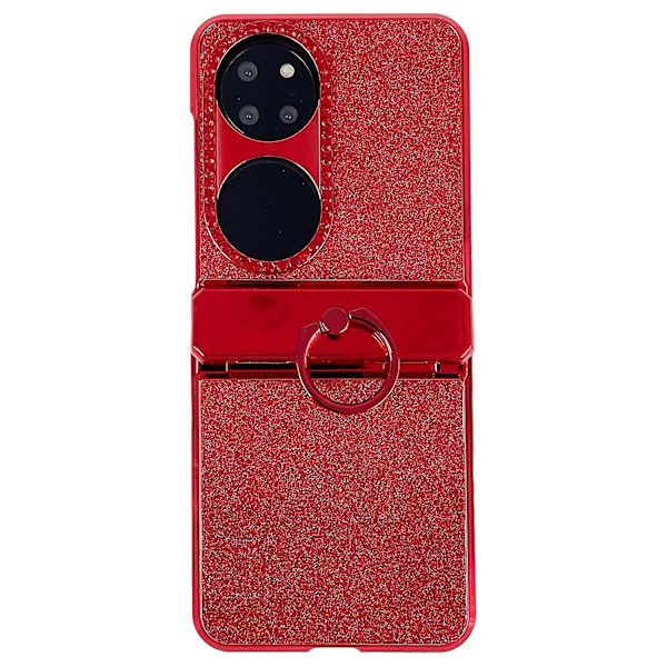 Kompatibel med Huawei P50 Pocket Cover Epoxy Hård PC Ring Støtteben Telefon Cover