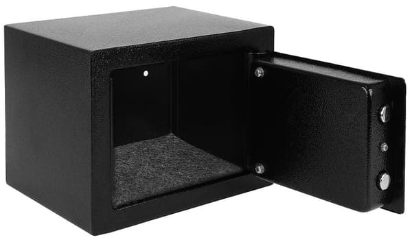 Key safe security cabinet with key lock black 23x17x17 cm 3 keys