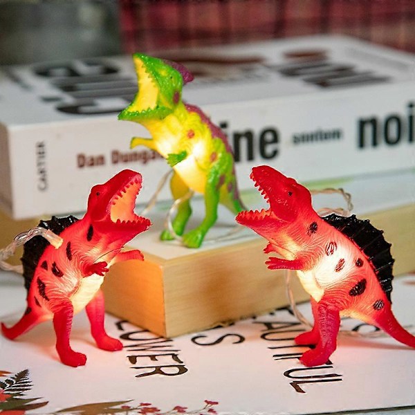 LED Dinosauruksen valoketju Dinosaurushuoneen sisustus pojille Dinosauruksen lamppu Joulujuhlatarvikkeet Dinosauruksen paristokäyttöiset valot