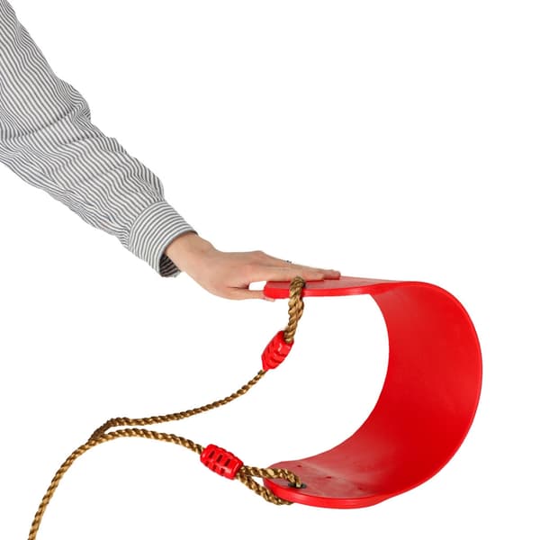 Kids' Garden Swing Red PE/EVA with Adjustable Ropes 106–168.5 cm