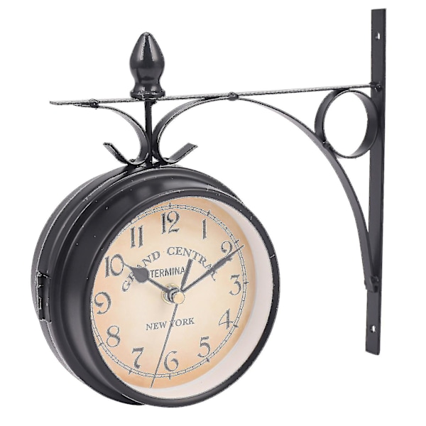 Europæisk dobbeltsidet vægur Classic Clocks Monokrom A