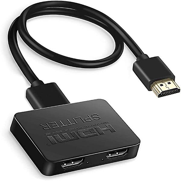 4k Hdmi Splitter 1 In / 2 Out Svart Svart