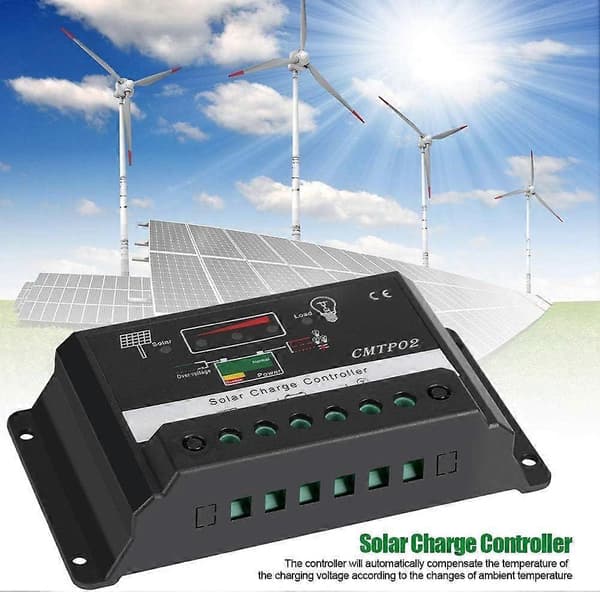 30A 12V/24V Intelligent Solar Charge Controller Solpanel Controller Batteri Regulator