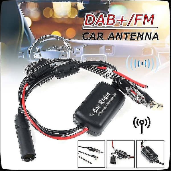 Universal DAB+FM Bilantenne Antennesplitterkabel Digital Radio