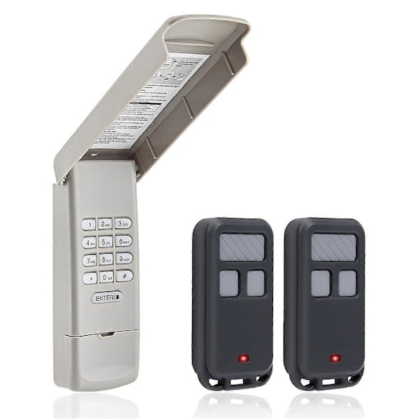 Garageportåbner Keypad med 2 stk. 890MAX Garageportåbner Fjernbetjeninger til Åbnere Keypad