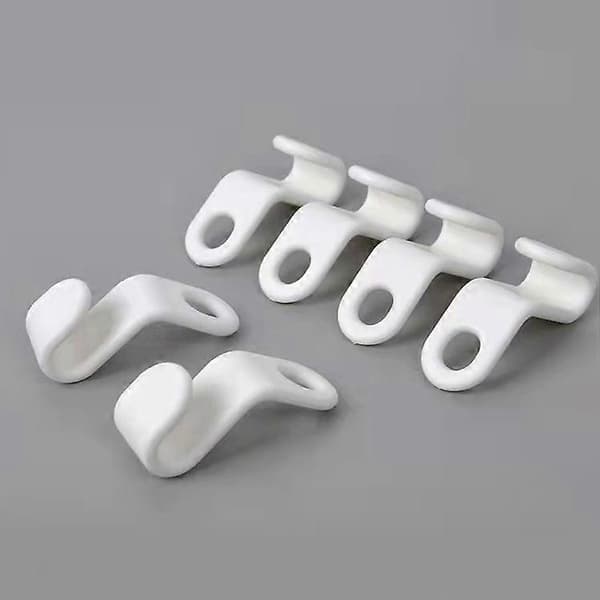 25-pack Klädhängare - Kopplingskrok - Organizer Vit