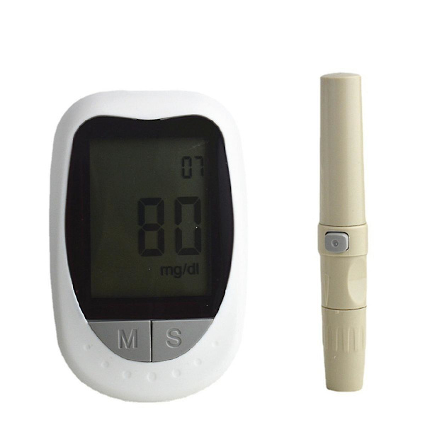 Hemoglobinmätare Hemoglobin Testare Hemoglobin Testkit Glucometer för att Mäta Blodsocker, 50 Testremsor + 50x Nålar