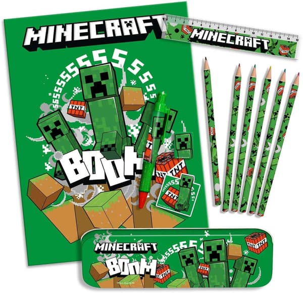 Minecraft Boom -kirjoitussarja – Täydellinen setti kotelossa