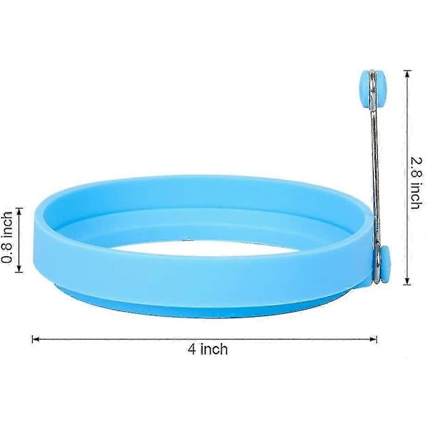 4 st Silikon Äggringar, Non-Stick Äggringar, Äggkokningsringar, Pannkaksringar