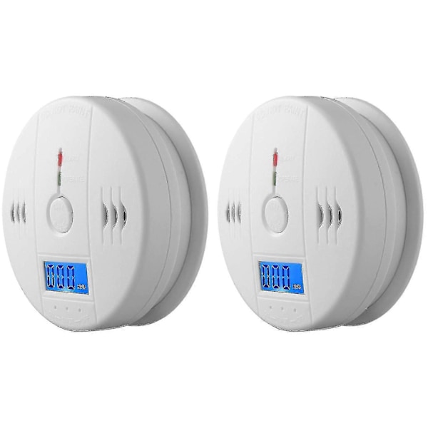 2-pack Rökdetektor och Kolmonoxidvarnare med LCD-display - KC