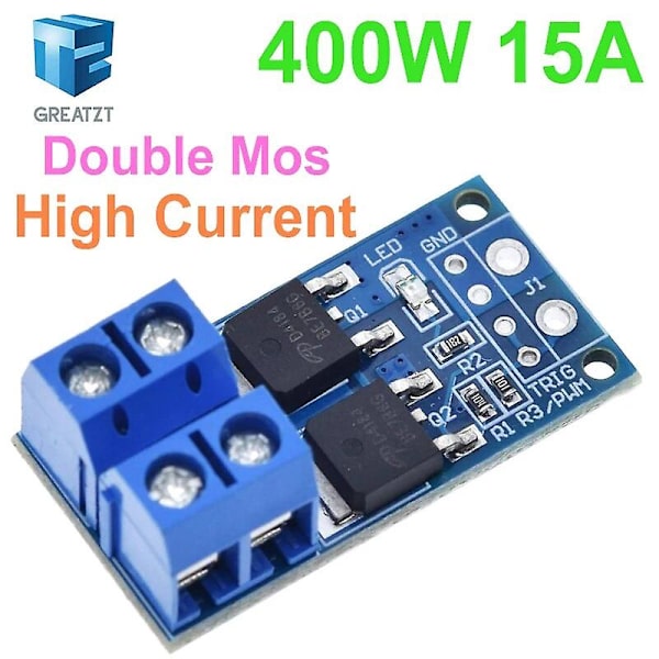 15a 400w Mosfet Trigger Switch Drive Modul Pwm Regulator Kontrolpanel