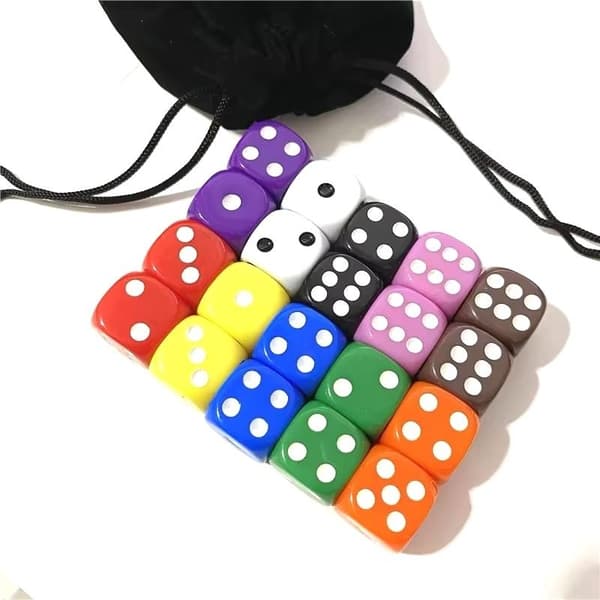 100-pack Six-Sided Dice - Perfect for Parties, Games & Puzzles