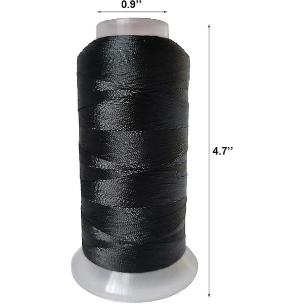 Polyestertråd, Heavy Duty, Bondet, UV-Bestandig, Utendørs Tråd #69 T70 Størrelse 210d/3ply For Marine Polstring, Lær, Syprosjekter, 3000 Yards Pakke