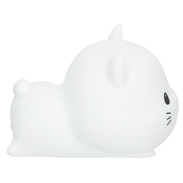Kitten Silicone Night Light Rechargeable Dimmable with Timer USB