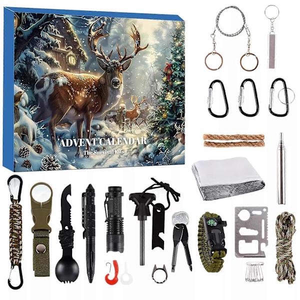 Adventskalender Överlevnadskit för Män - Överlevnadsverktyg Adventskalender